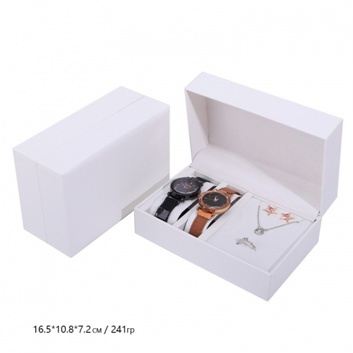Футляр для двух часов из искусственной кожи, 16,5*10,8*7,2 см_4 500398 200.92 ₽