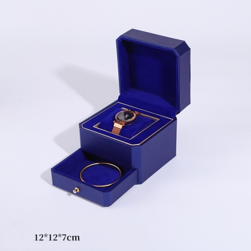 Футляр для часов из искусственной кожи, 12*12*7 см (без логотипа)_5 500440 697.65 ₽