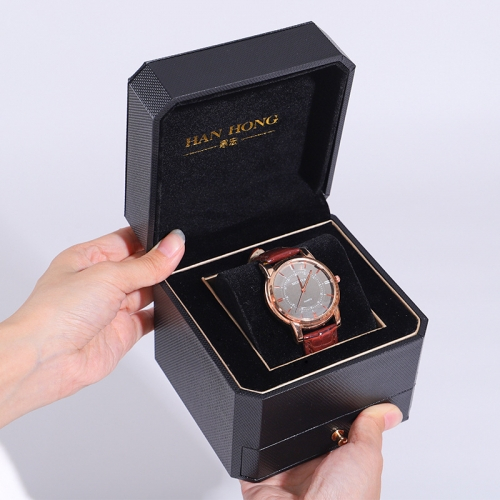 Футляр для часов из искусственной кожи, 12*12*7 см (без логотипа)_4 500440 697.65 ₽