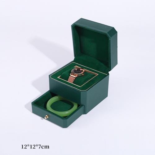 Футляр для часов из искусственной кожи, 12*12*7 см (без логотипа)_7 500440 697.65 ₽