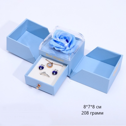 Подарочная коробка для хранения колец, колье и сережек, 8*7*8 см_5 500178 454.87 ₽