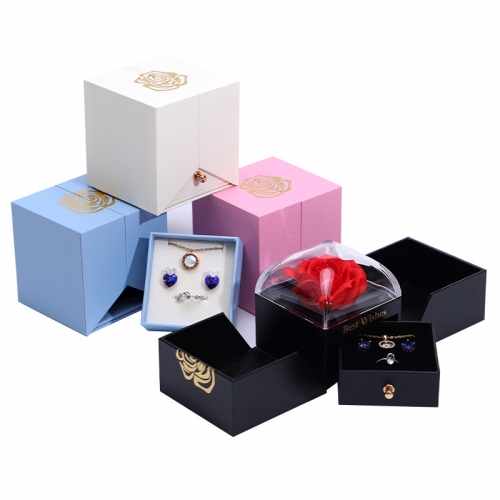 Подарочная коробка для хранения колец, колье и сережек, 8*7*8 см_0 500178 454.87 ₽