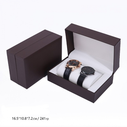 Футляр для двух часов из искусственной кожи, 16,5*10,8*7,2 см_14 500398 200.92 ₽