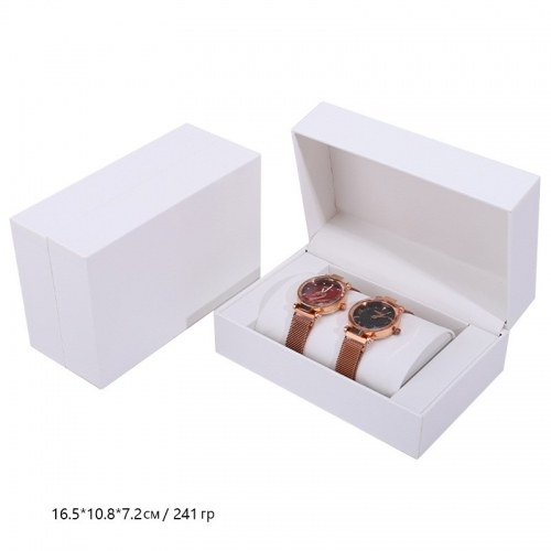 Футляр для двух часов из искусственной кожи, 16,5*10,8*7,2 см_6 500398 200.92 ₽