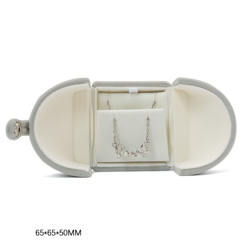 Серый бархатный футляр для ювелирных изделий_8 502827 181.39 ₽