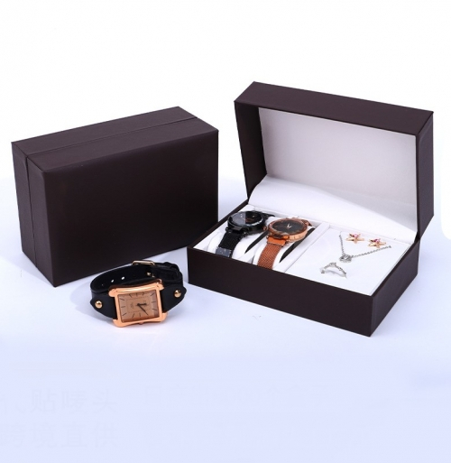 Футляр для двух часов из искусственной кожи, 16,5*10,8*7,2 см_0 500398 200.92 ₽