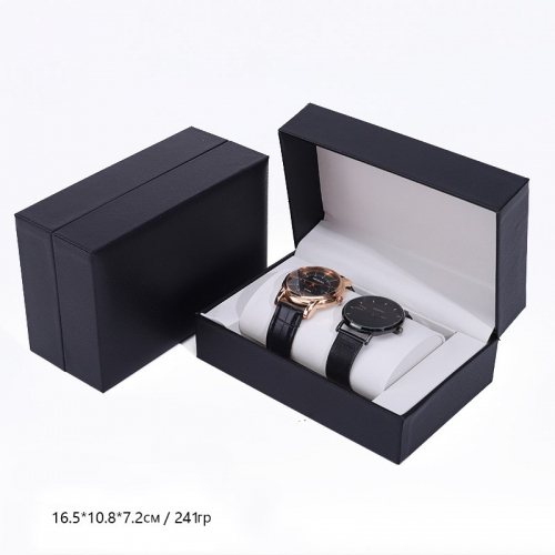 Футляр для двух часов из искусственной кожи, 16,5*10,8*7,2 см_15 500398 200.92 ₽