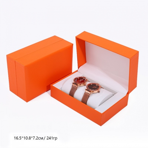Футляр для двух часов из искусственной кожи, 16,5*10,8*7,2 см_10 500398 200.92 ₽